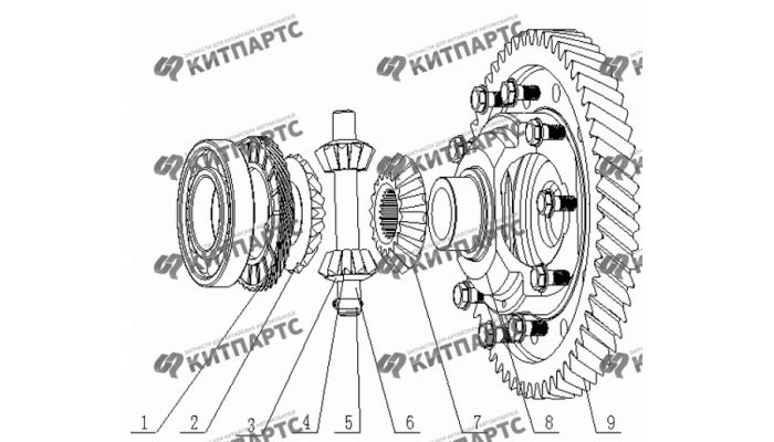 Дифференциал Geely MK